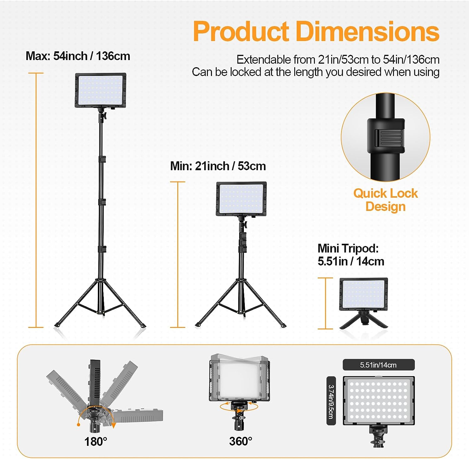 EMART LED Video Light Continuous Table Top Lighting – EMART