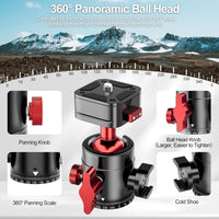 360° Rotating Panoramic Ball Head