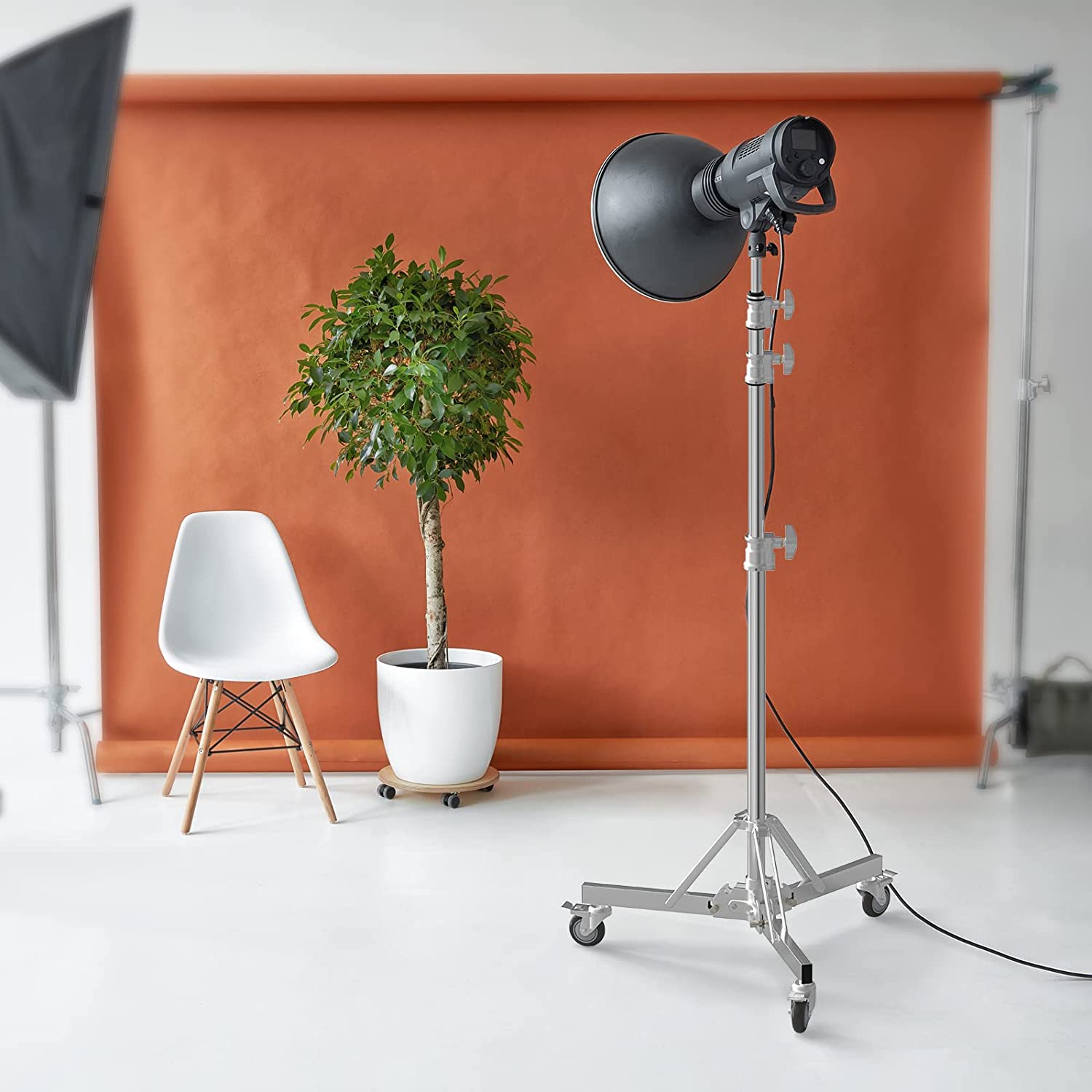 Heavy Duty Light Stand Photography Stand deals Spring Cushioned Light Stand 5’ Photogr