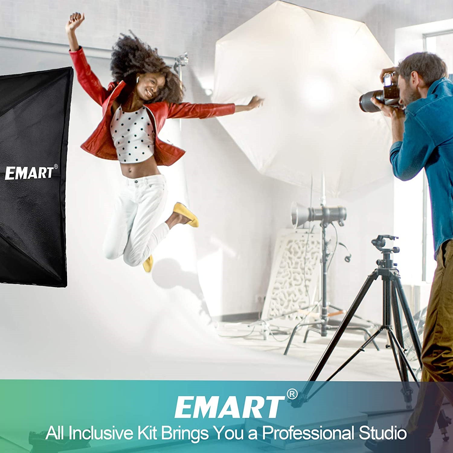 EMART Back Drop Studio & Lighting store Kit