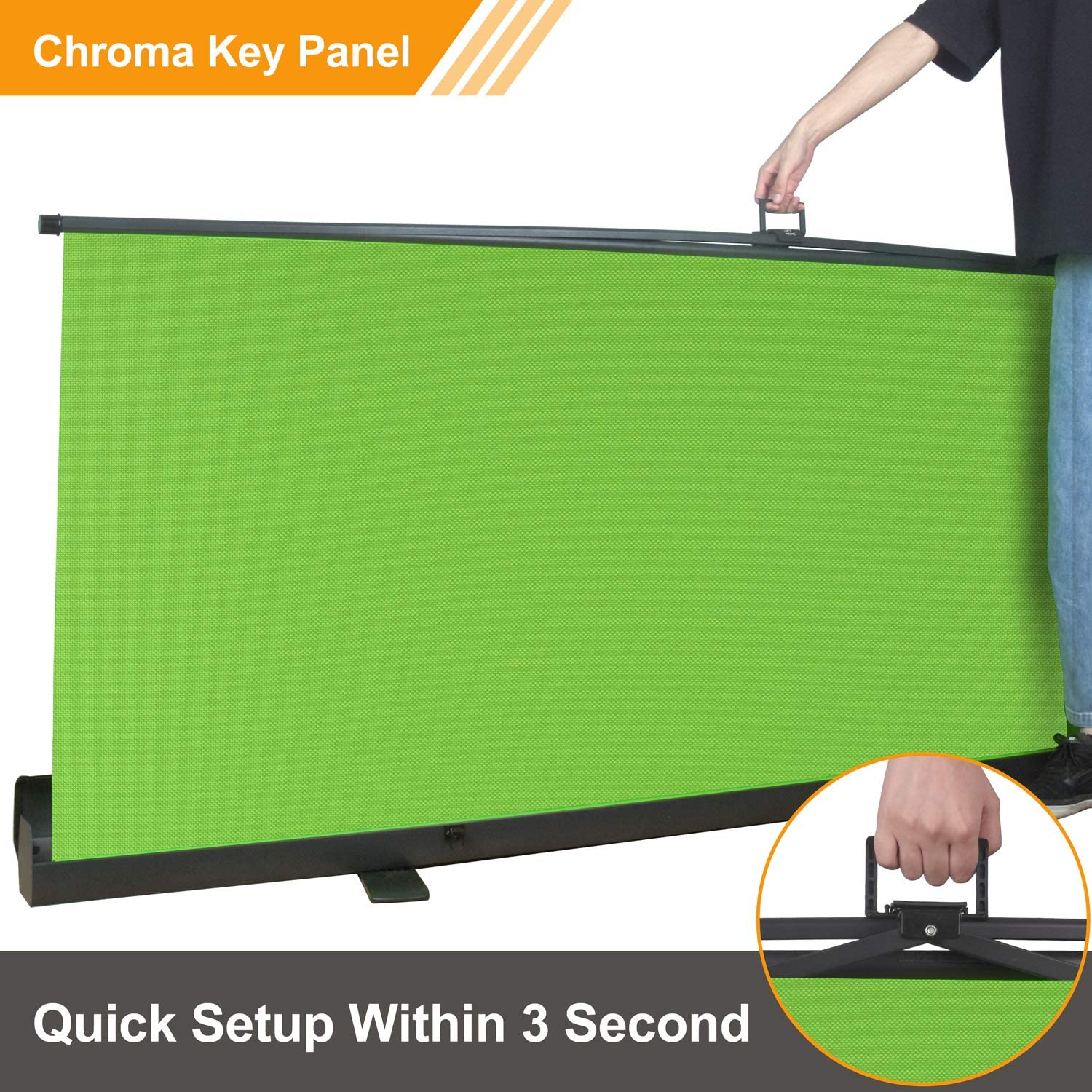 EMART 77 x 92 inch Collapsible Chromakey Panel Green Screen, Solid Aluminium Base Wrinkle-Resistant Fabric, Auto-Locking Air Cushion Frame - EMART INTERNATIONAL, INC (Official Website)